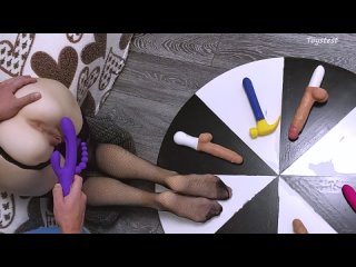 petite wife tests toys with dildo wheel xhams